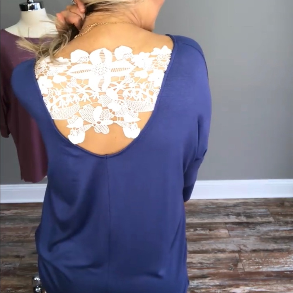 Eleven Oaks Boutique Lace Back Top